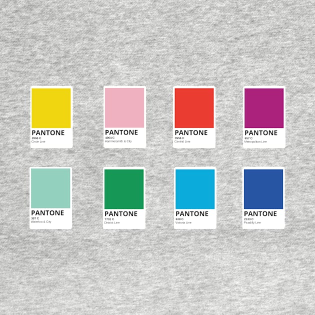 London Underground Colors Pantone pack by lindsey788